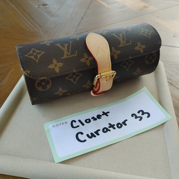 Louis Vuitton Monogram Brown Monogram Watch Travel Pouch (New) - Picture 4 of 12